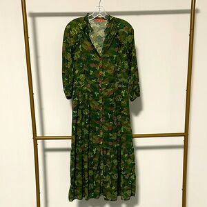Vilagallo Star Camo Long Sleeve Dress